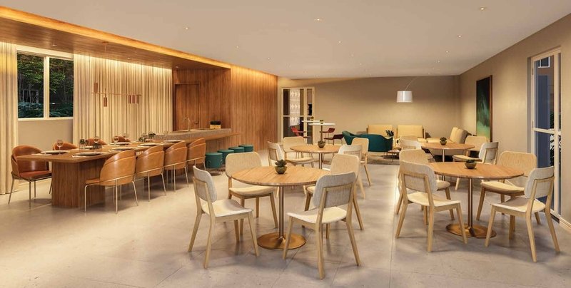 Apartamento Novvo Marajoara - Fase 1 - Breve Lançamento 1 suíte 25m² Engenheiro Alberto de Zagottis São Paulo - Salão de festas