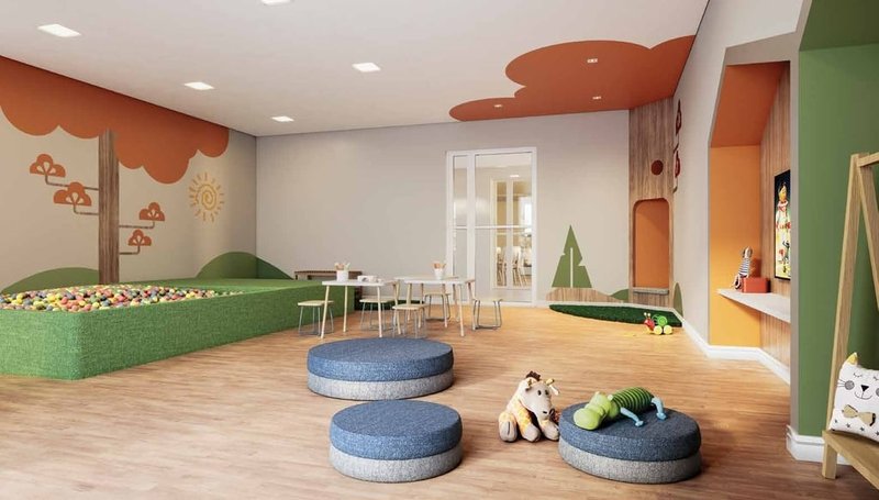 Garden Novvo Marajoara - Fase 1 34.25m² 1D Engenheiro Alberto de Zagottis São Paulo - Brinquedoteca