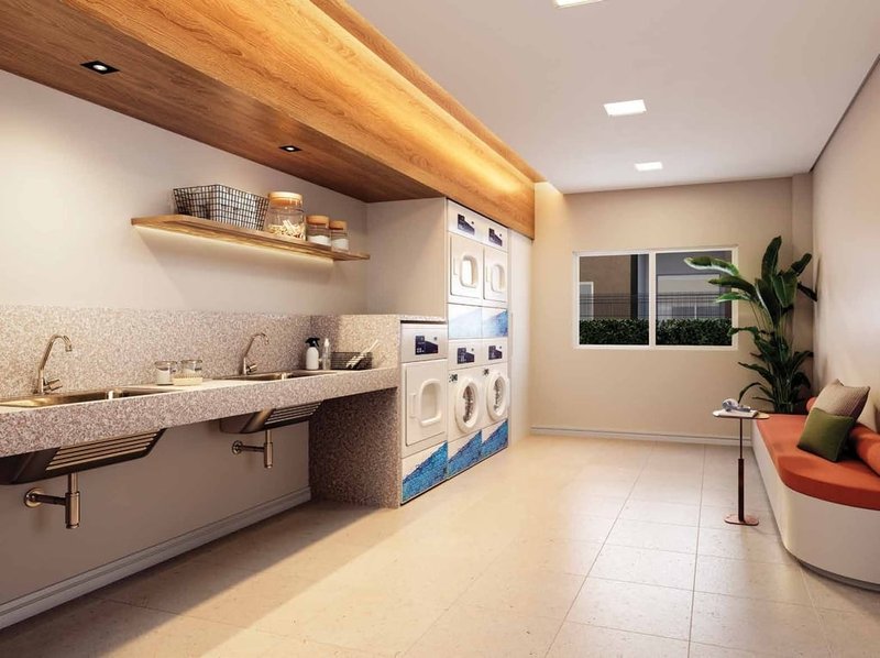 Apartamento Novvo Marajoara - Fase 1 34.83m² 2D Engenheiro Alberto de Zagottis São Paulo - Lavanderia