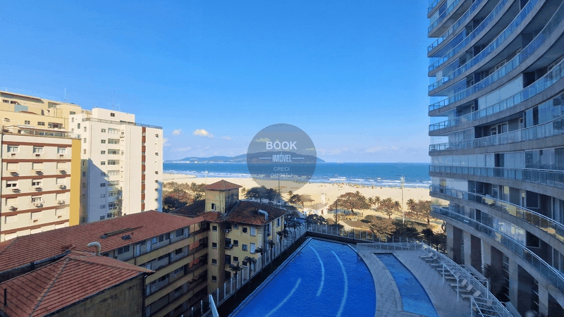 Locação apartamento impecável com vista mar e 100% mobiliado ! Resort em frente ao mar ! Avenida Presidente Wilson Santos - 