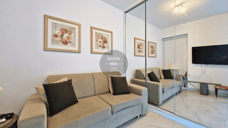 Locação apartamento impecável com vista mar e 100% mobiliado ! Resort em frente ao mar ! Avenida Presidente Wilson Santos - 