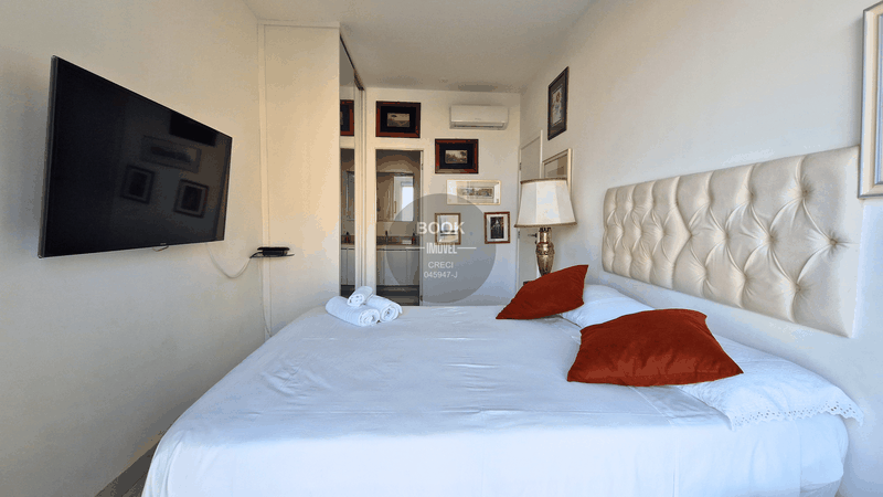 Locação apartamento impecável com vista mar e 100% mobiliado ! Resort em frente ao mar ! Avenida Presidente Wilson Santos - 