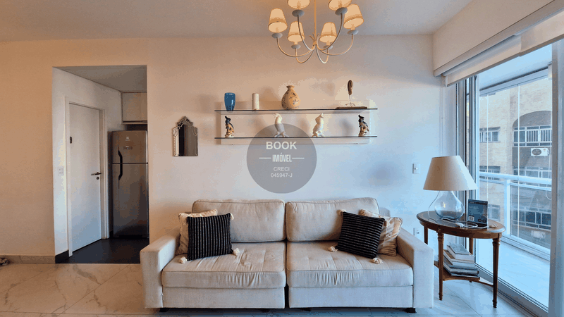 Locação apartamento impecável com vista mar e 100% mobiliado ! Resort em frente ao mar ! Avenida Presidente Wilson Santos - 