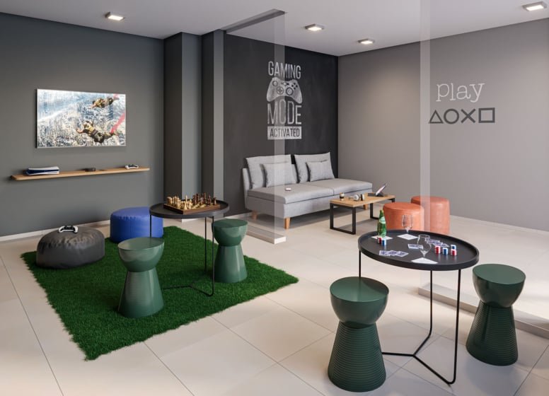 Apartamento Meu Plano&Parque do Carmo Jacarandá 31.71m² 2D Itália Giusti São Paulo - Sala de jogos