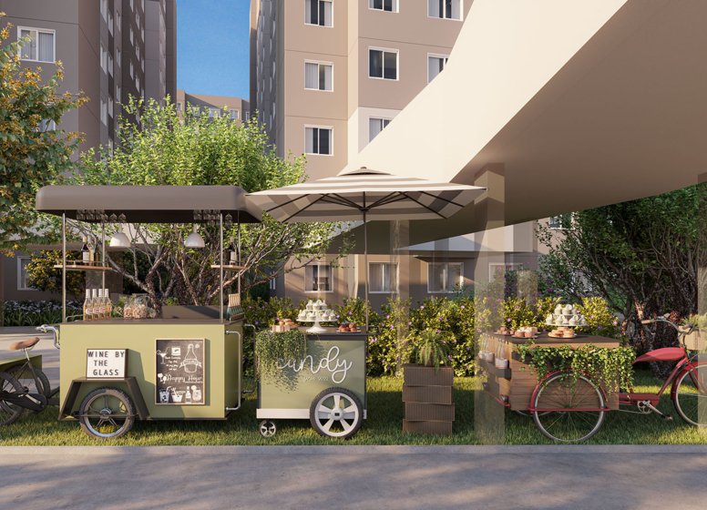 Apartamento Meu Plano&Parque do Carmo Jacarandá 31.71m² 2D Itália Giusti São Paulo - Praça