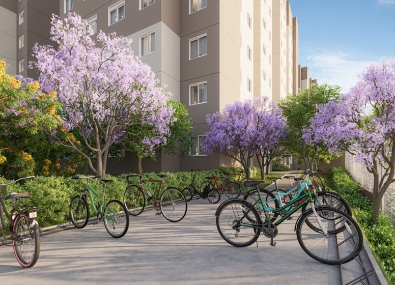 Apartamento Meu Plano&Parque do Carmo Jacarandá 31.71m² 2D Itália Giusti São Paulo - Bicicletário