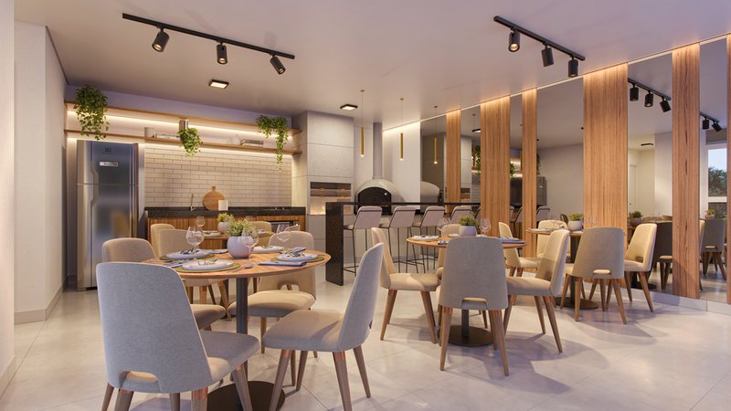 Apartamento HM Smart Barra Funda 35.84m² 2D Professor Walter Lerner São Paulo - Espaco gourmet