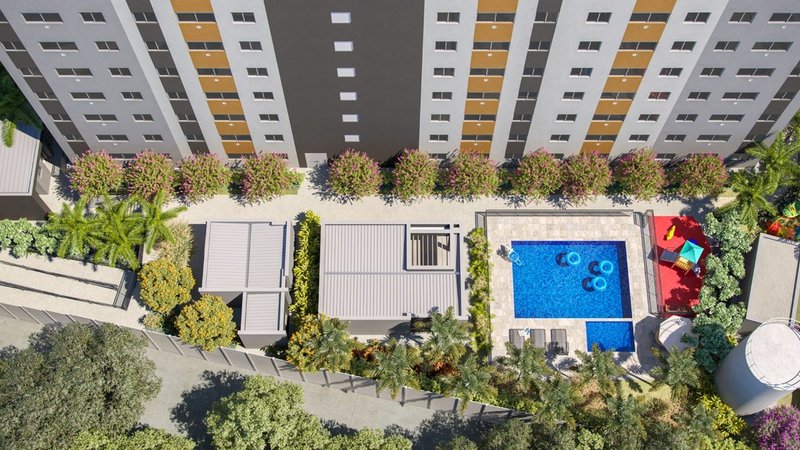 Apartamento HM Smart Barra Funda 35.84m² 2D Professor Walter Lerner São Paulo - Aerea