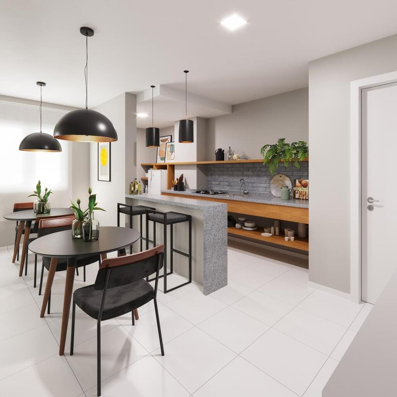 Apartamento Hm Smart Guaianases 2 34.21m² 1D Custódio Paiva São Paulo - Espaço gourmet