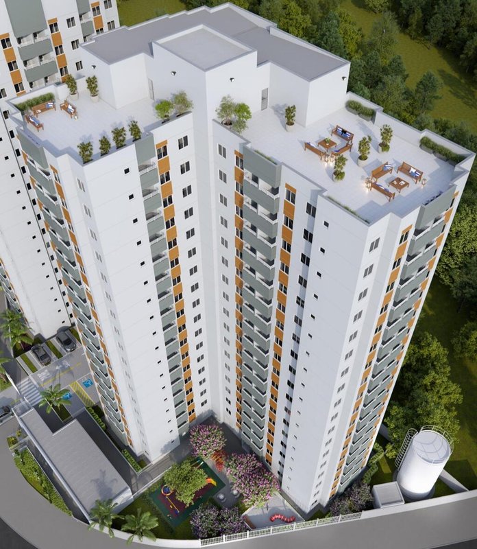 Apartamento Hm Smart Guaianases 2 34.21m² 1D Custódio Paiva São Paulo - Voo de pássaro