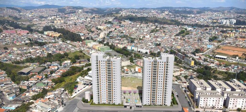 Apartamento Hm Smart Guaianases 33.85m² 2D Custódio Paiva São Paulo - Aérea