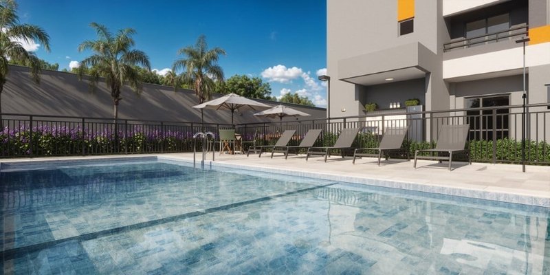 Garden Mundo Apto Santa Cecilia 24.25m² 1D Barra Funda São Paulo - Piscina