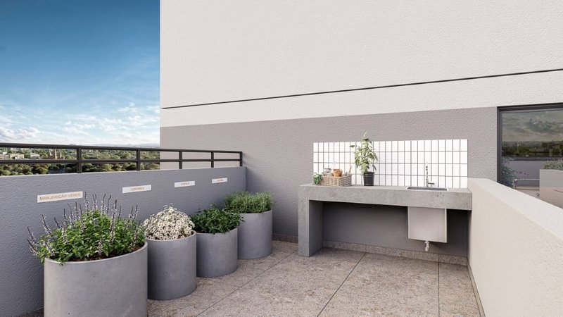 Garden Mundo Apto Santa Cecilia 24.25m² 1D Barra Funda São Paulo - Horta coletiva