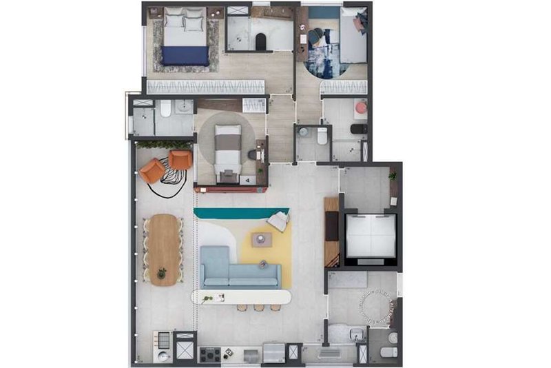 Apartamento a venda - Moema - 3 suítes 121m² dos Nhambiquaras São Paulo - 
