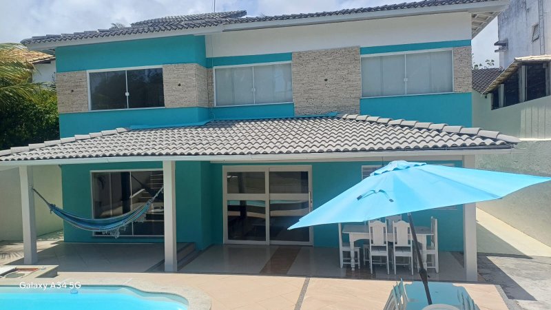 CASA 2 PAVIMENTOS 4 QUARTOS SUÍTE CLOSET PISCINA 4 GARAGENS À VENDA VILAS DO ATLÂNTICO! Alameda Praia de Vera Cruz Lauro de Freitas - 
