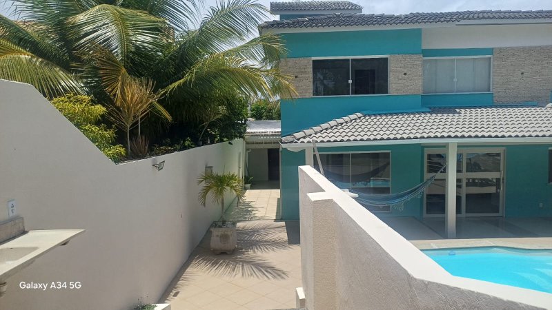 CASA 2 PAVIMENTOS 4 QUARTOS SUÍTE CLOSET PISCINA 4 GARAGENS À VENDA VILAS DO ATLÂNTICO! Alameda Praia de Vera Cruz Lauro de Freitas - 
