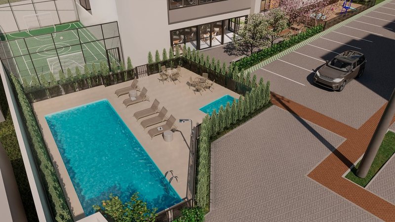 Apartamento Encanto Clube Residencial - Fase 2 1 dormitório 31m² Atílio Supertti Porto Alegre - Piscina