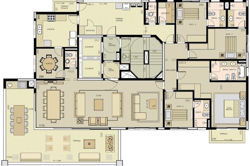 Apartamento a venda - Higienópolis - 4 suítes 260m² São Vicente de Paulo São Paulo - 