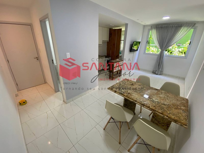 Apartamento térreo semimobiliado em Buraquinho Rua Antônio Fagundes Pereira Lauro de Freitas - 