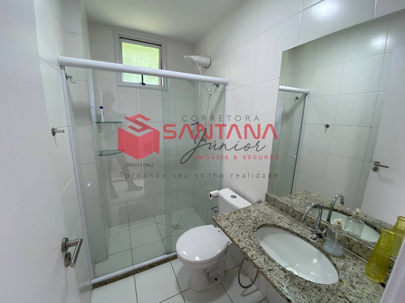 Apartamento térreo semimobiliado em Buraquinho Rua Antônio Fagundes Pereira Lauro de Freitas - 