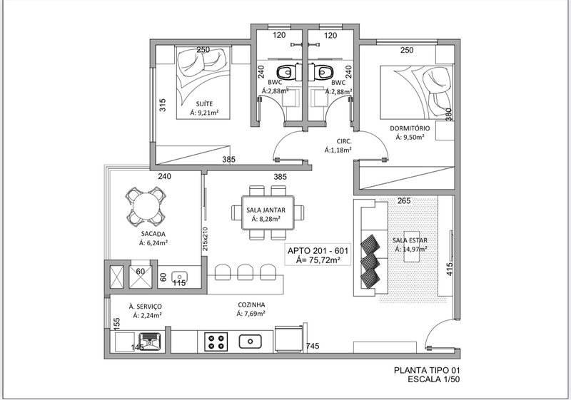 Apartamento - Timbó - 