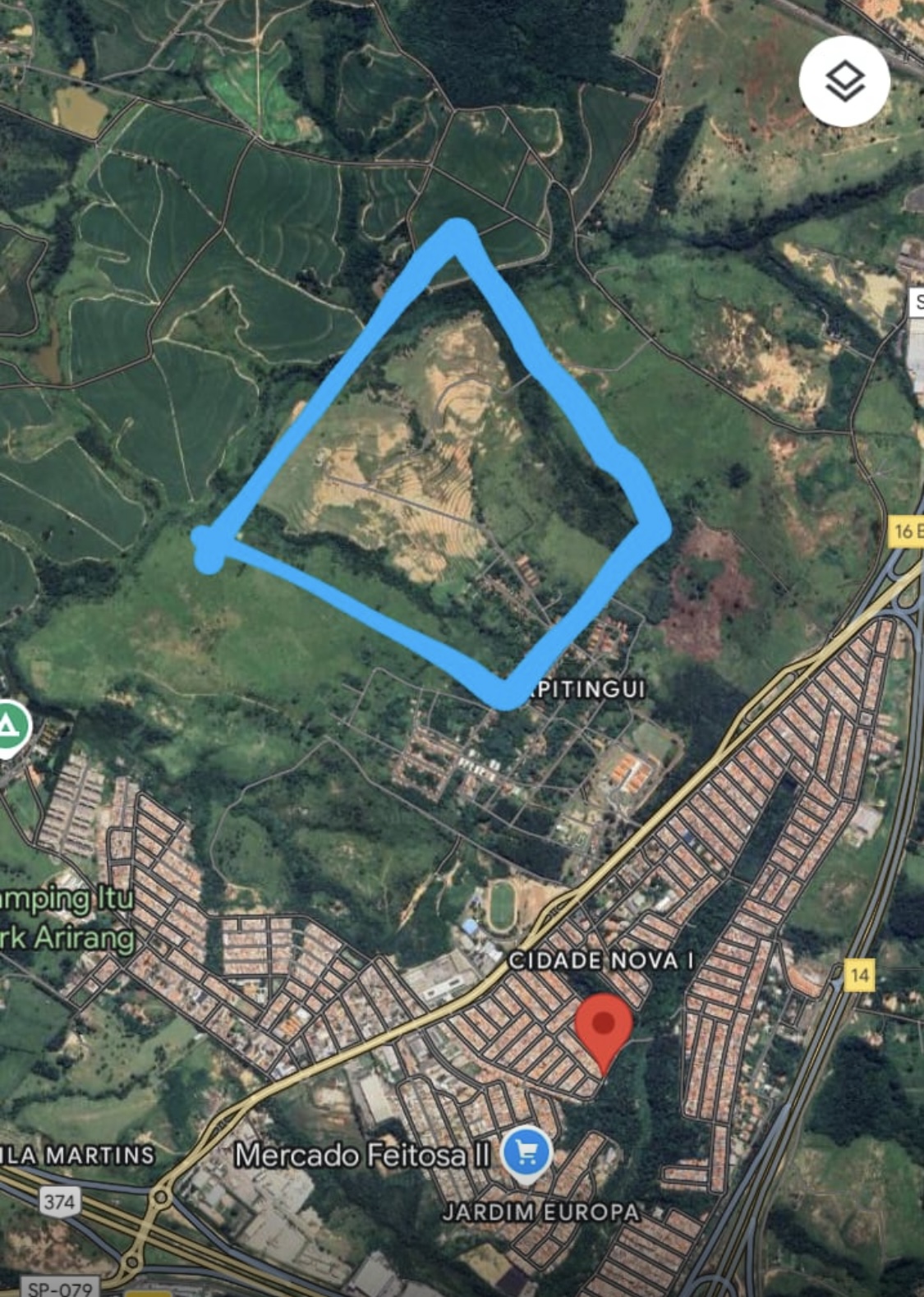 &Aacute;rea &agrave; venda, 527.217 m&sup2; -  Pirapitingui - Itu - SP Avenida da Saudade Itu - 