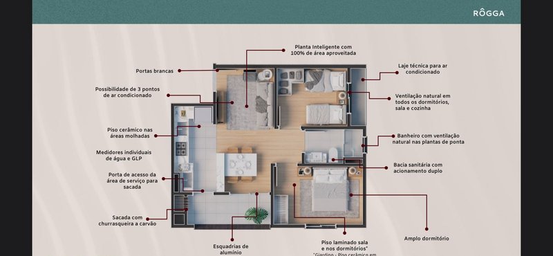 APARTAMENTO- PENHA-ENTREGA AGOSTO 2027 - Penha - 