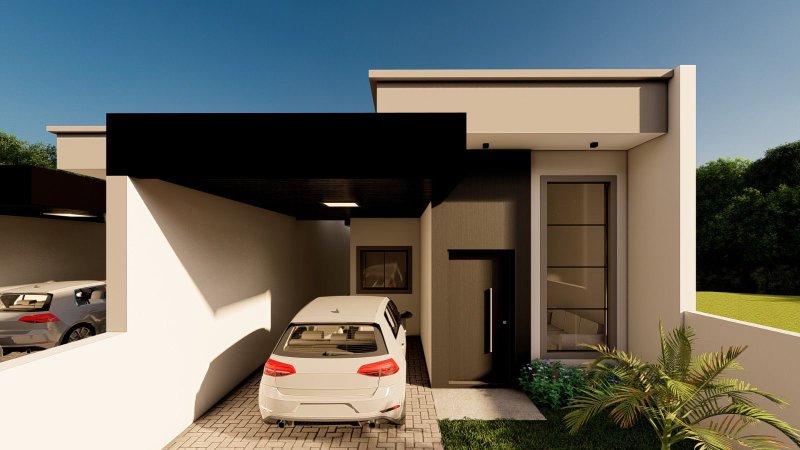 CASA COM 1 SUÍTE MAIS 2 DORMITÓRIOS NO CENTRO - Guabiruba - 