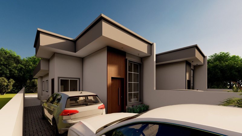 CASA COM 1 SUÍTE MAIS 2 DORMITÓRIOS NO CENTRO - Guabiruba - 