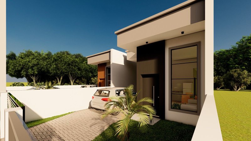 CASA COM 1 SUÍTE MAIS 2 DORMITÓRIOS NO CENTRO - Guabiruba - 