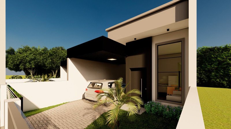 CASA COM 1 SUÍTE MAIS 2 DORMITÓRIOS NO CENTRO - Guabiruba - 