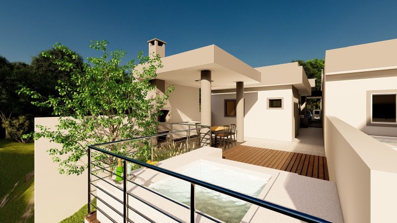 CASA COM 1 SUÍTE MAIS 2 DORMITÓRIOS NO CENTRO - Guabiruba - 