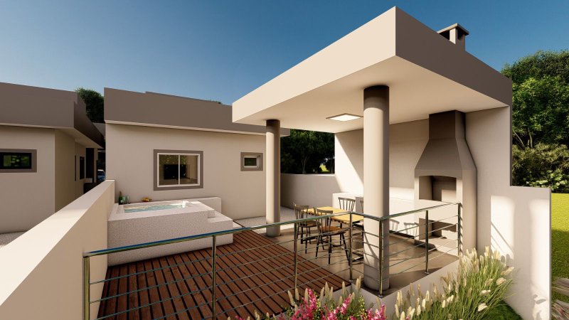 CASA COM 1 SUÍTE MAIS 2 DORMITÓRIOS NO CENTRO - Guabiruba - 