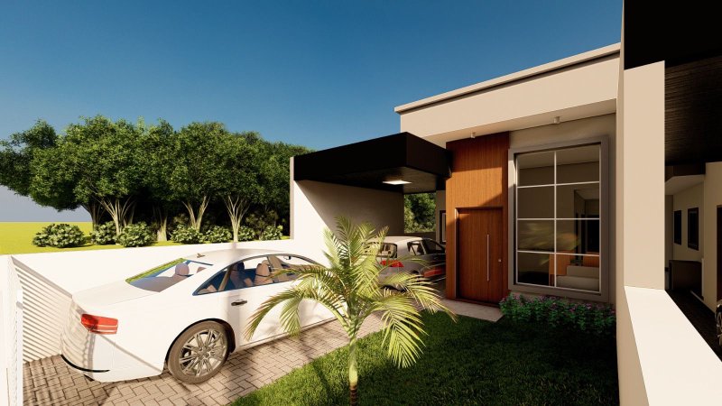 CASA COM 1 SUÍTE MAIS 2 DORMITÓRIOS NO CENTRO - Guabiruba - 