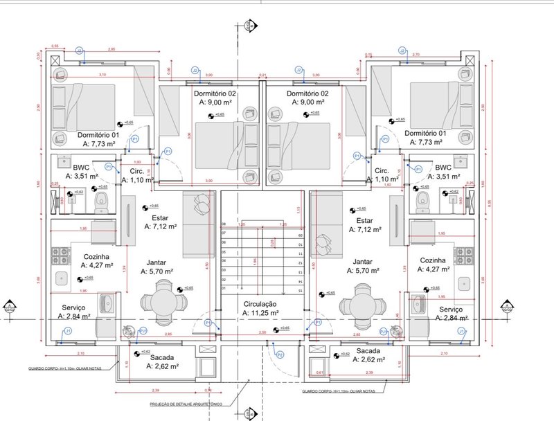 APARTAMENTO COM 2 DORMITÓRIOS NO BAIRRO RIO BRANCO - Brusque - 