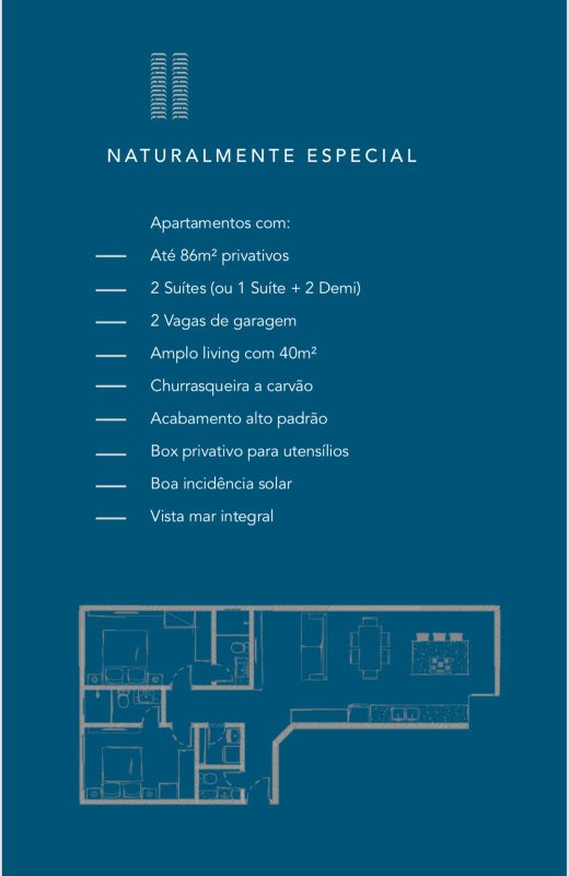 Apartamento Bombinhas 1 Suite mais 2 dormitórios - Bombinhas - 