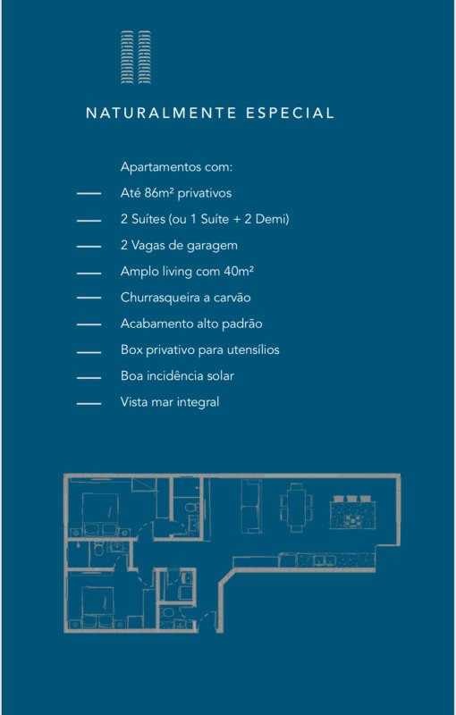 Apartamento Bombinhas 1 Suite mais 2 dormitórios - Bombinhas - 