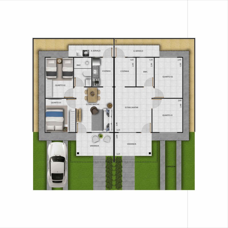 Reserva do Cajueiro - Casa com 2 quartos em condomínio fechado em Marechal Deodoro/AL - MARECHAL DEODORO - 
