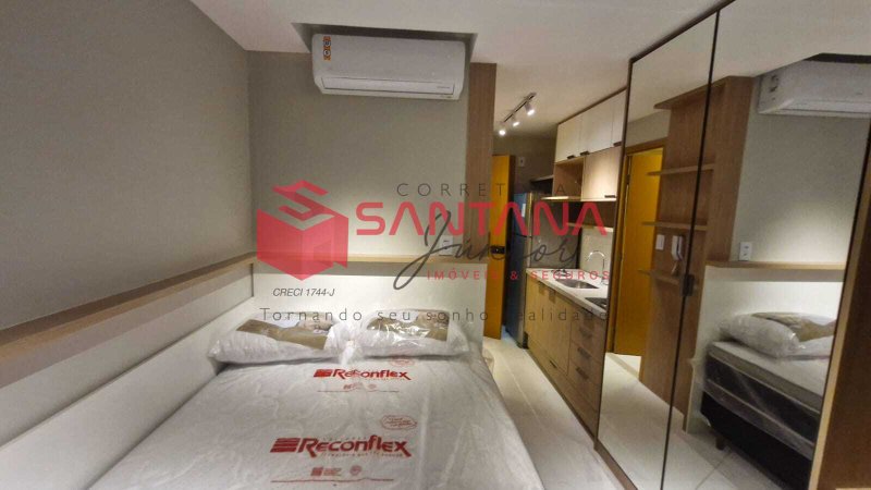 Kitnet mobiliada no condomínio Smart Convenções Avenida Simon Bolívar Salvador - 