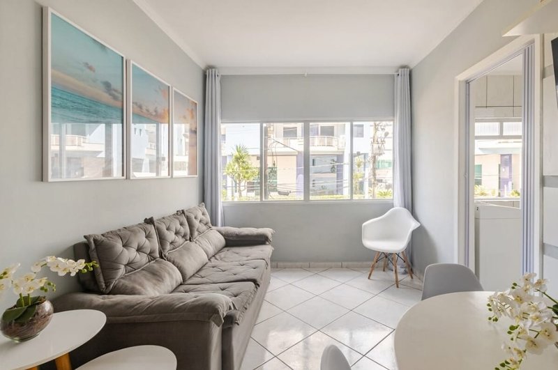 Apartamento com Vista para o Mar Mobiliado Avenida Presidente Kennedy Praia Grande - 