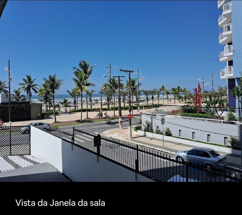 Apartamento com Vista para o Mar Mobiliado Avenida Presidente Kennedy Praia Grande - 