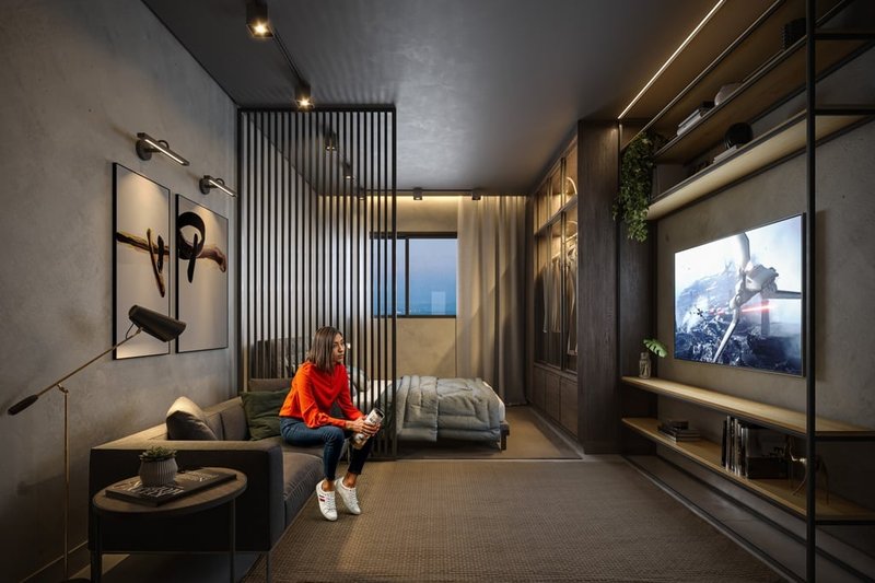 Apartamento Vitacon Maestro Cardim - Residencial 45.1m² 1D Maestro Cardim São Paulo - Living