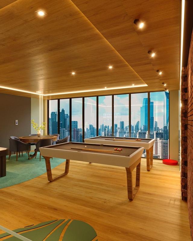 Apartamento Villa Copenhagen 1 suíte 39m² José Miguel Pedro Porto Belo - Sala de jogos