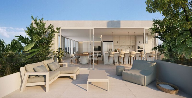 Cobertura Duplex Vero Praia Brava 320.83m² 4D Doutor Lauro Mussi Itajaí - Terraço