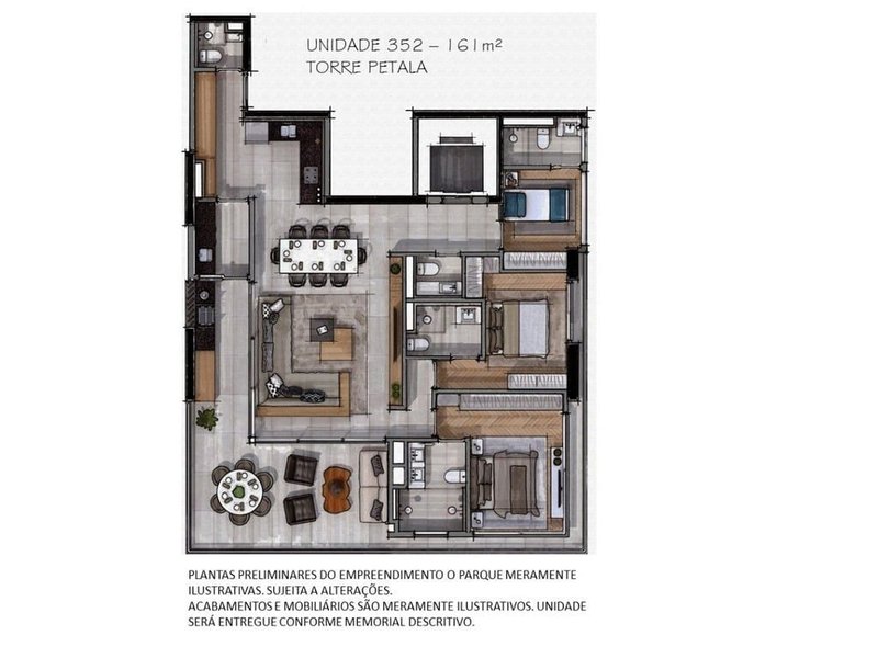 Apartamento a venda - Jardim das Acácias - 1 suíte 105m² Roque Petroni Júnior São Paulo - 