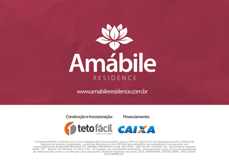 AMÁBILE RESIDENCE - Centro - Marília - 
