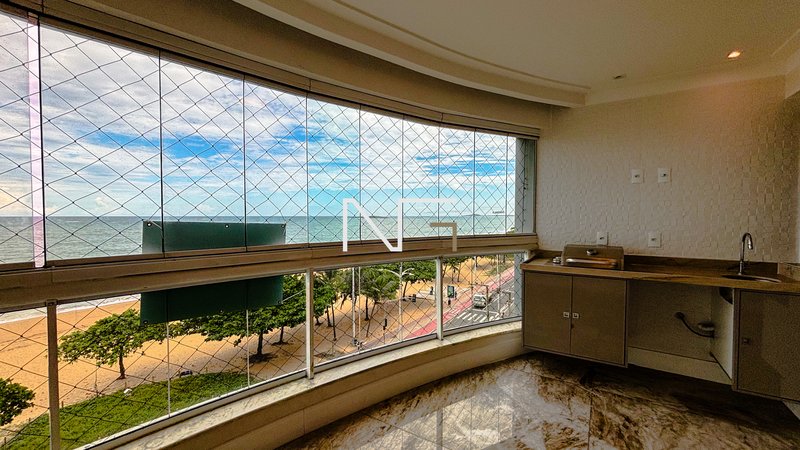 Apartamento Frente Mar com 3 Quartos e Vista Deslumbrante para o Mar Av. Est. José Júlio de Souza Vila Velha - 