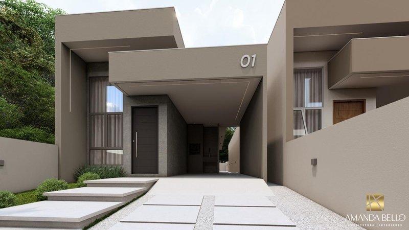 Casa Baixa com 2 suítes, mais 1 dormitório e passagem lateral - Bairro Cedro Alto - Brusque - 