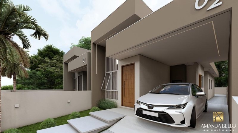 Casa Baixa com 2 suítes, mais 1 dormitório e passagem lateral - Bairro Cedro Alto - Brusque - 