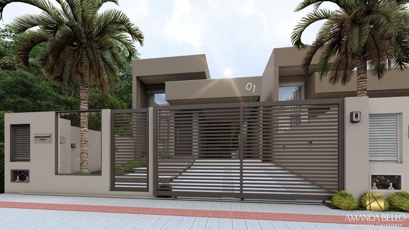 Casa Baixa com 2 suítes, mais 1 dormitório e passagem lateral - Bairro Cedro Alto - Brusque - 